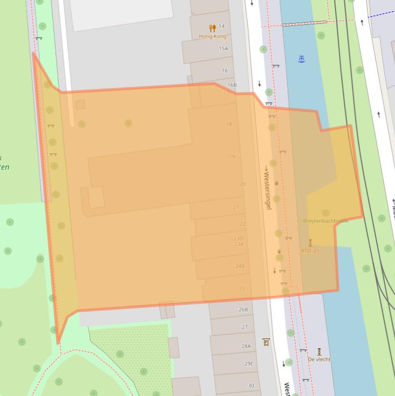 Kaart van postcodegebied 3014GP.