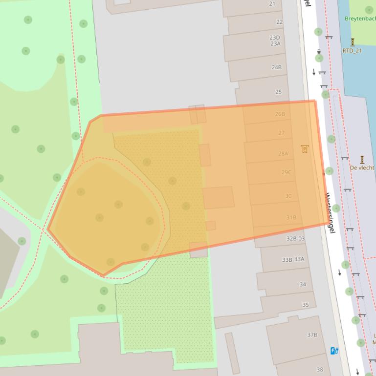 Kaart van postcodegebied 3014GR.