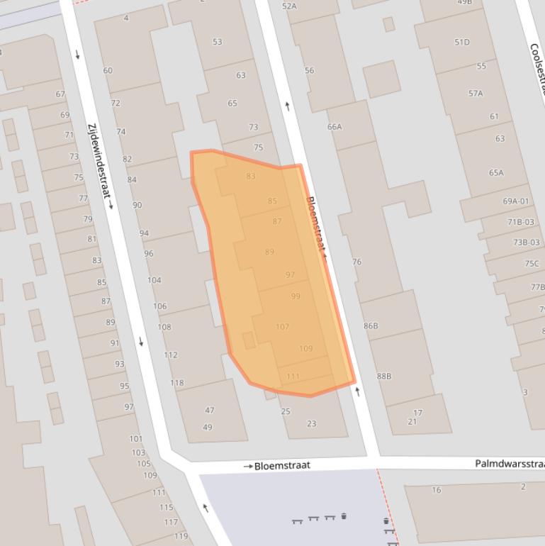 Kaart van postcodegebied 3014KE.