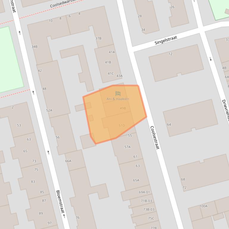 Kaart van postcodegebied 3014LC.