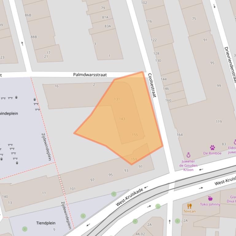 Kaart van postcodegebied 3014LH.