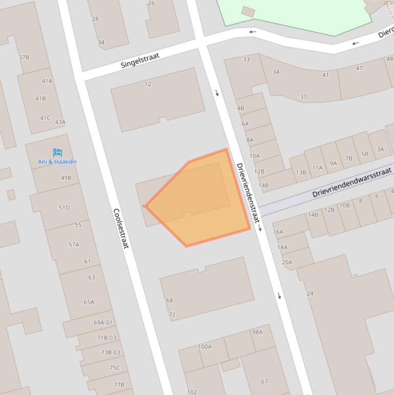 Kaart van postcodegebied 3014LL.