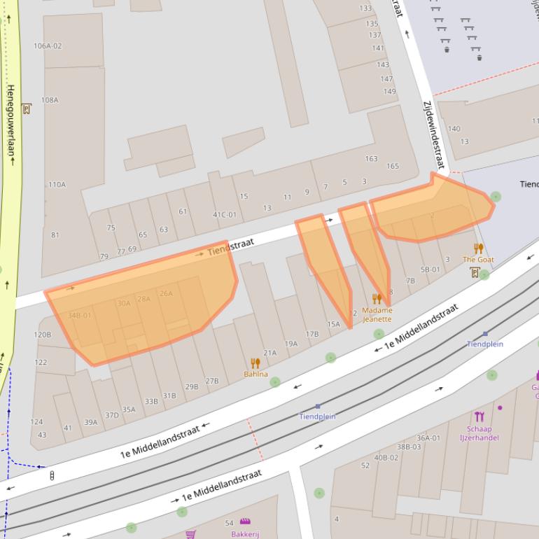 Kaart van postcodegebied 3014NH.