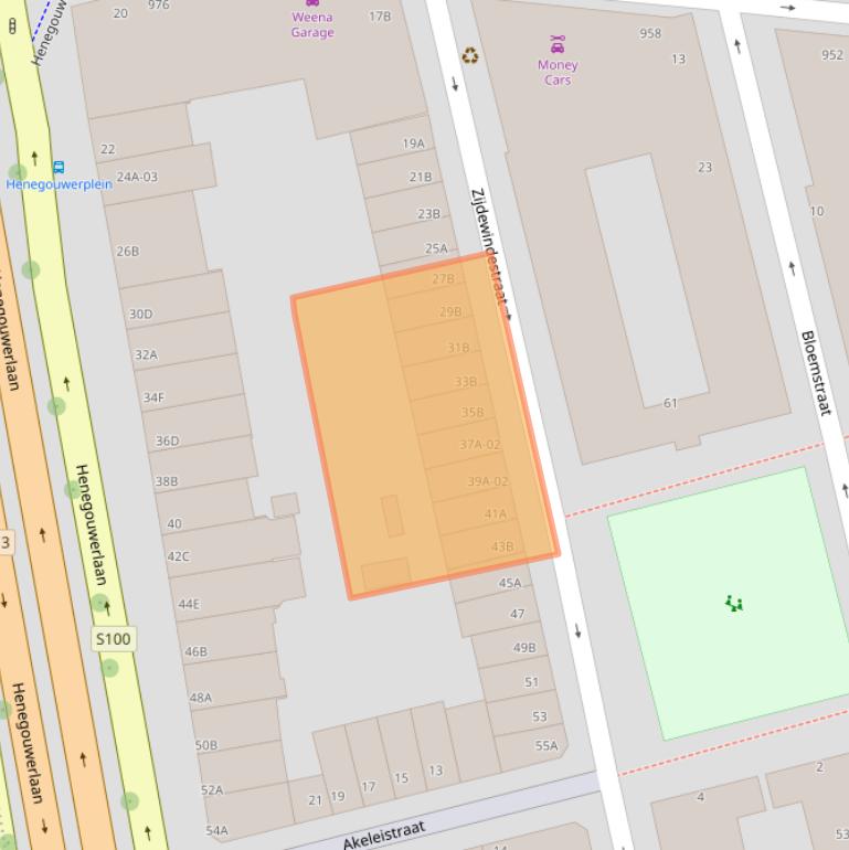 Kaart van postcodegebied 3014NK.