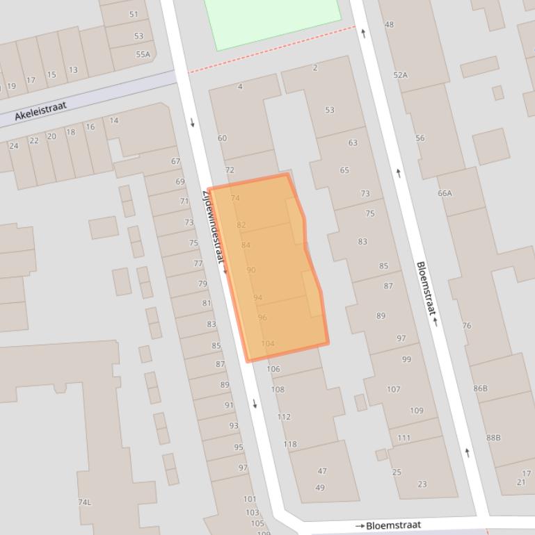 Kaart van postcodegebied 3014NW.