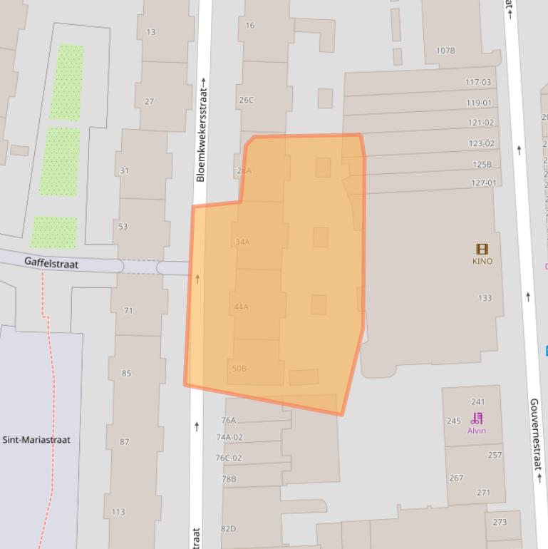 Kaart van postcodegebied 3014PC.