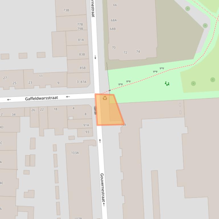 Kaart van postcodegebied 3014PS.