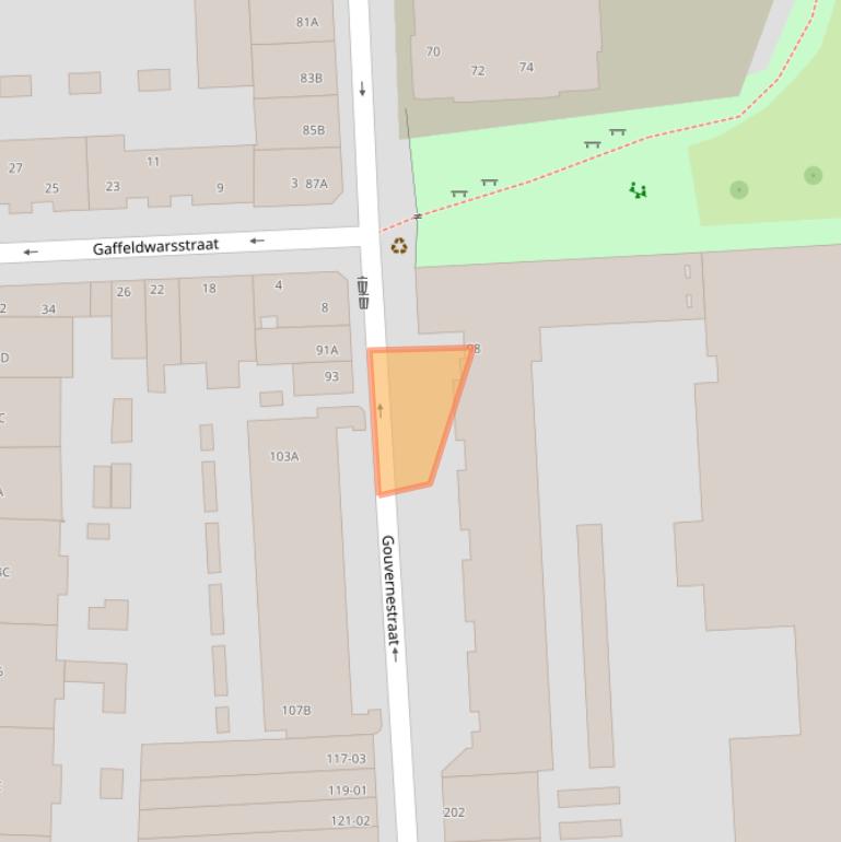 Kaart van postcodegebied 3014PV.