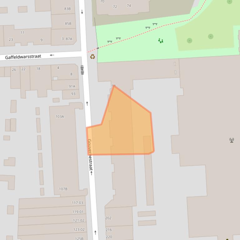 Kaart van postcodegebied 3014PW.