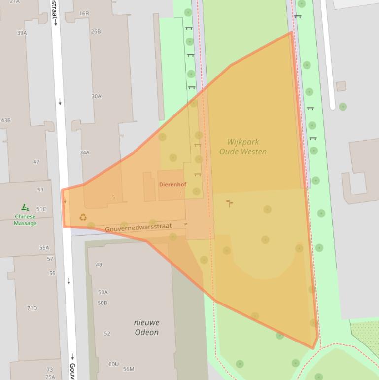 Kaart van postcodegebied 3014PZ.