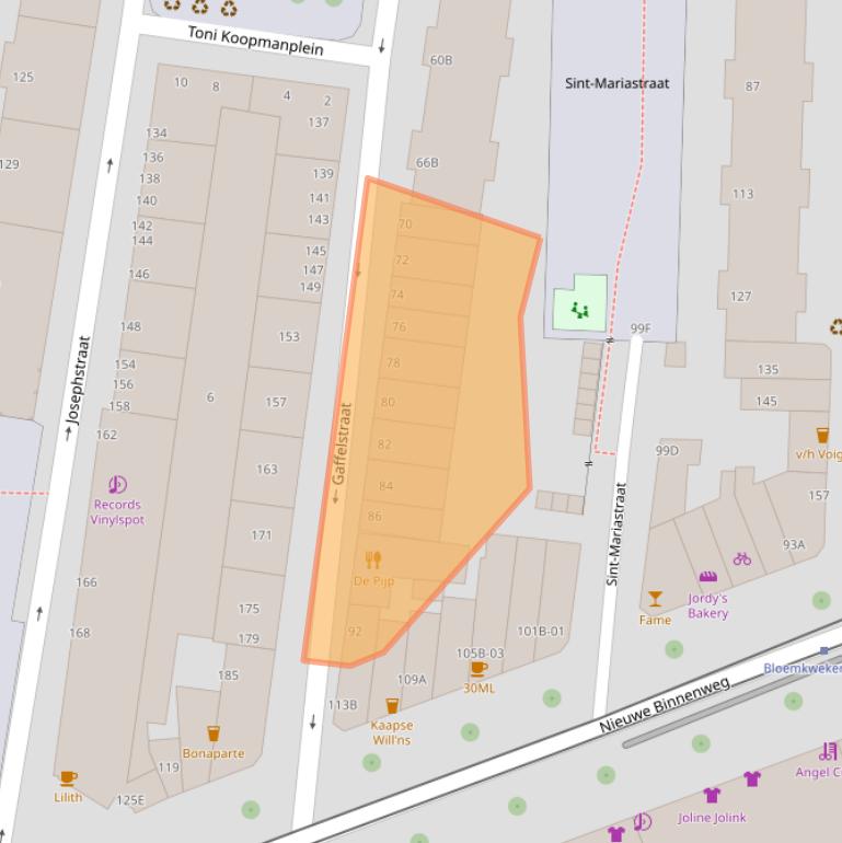 Kaart van postcodegebied 3014RM.