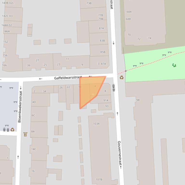 Kaart van postcodegebied 3014RP.