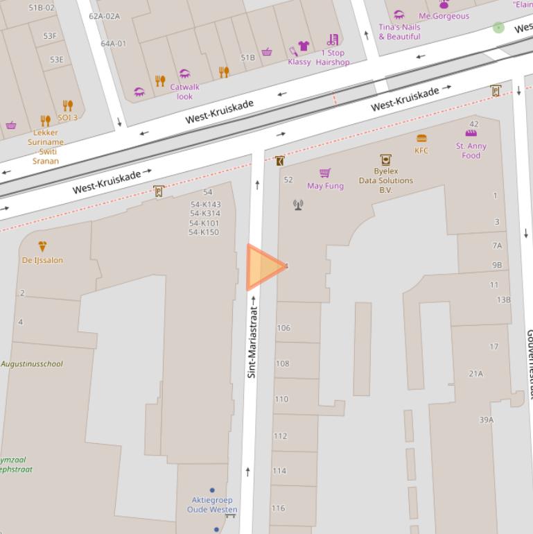 Kaart van postcodegebied 3014SK.