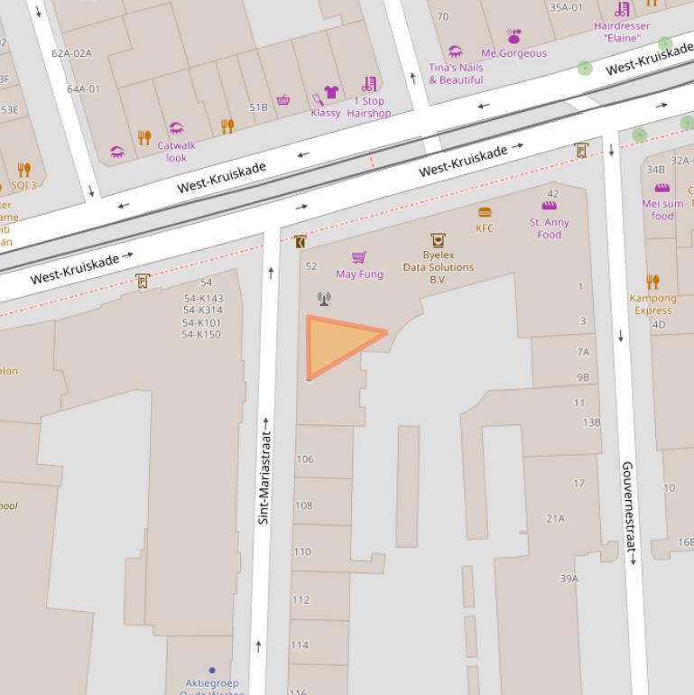 Kaart van postcodegebied 3014SN.