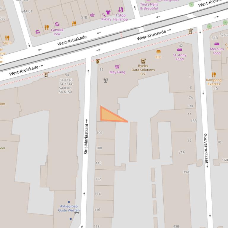 Kaart van postcodegebied 3014SP.