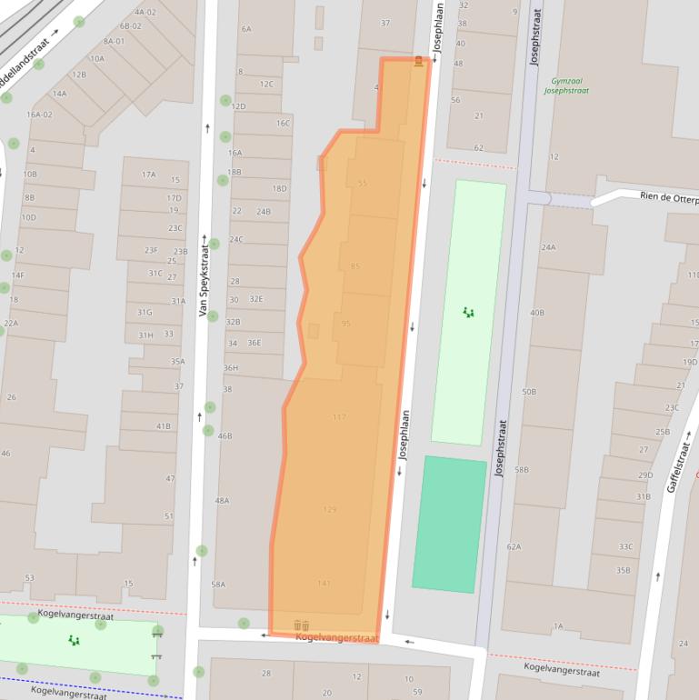 Kaart van postcodegebied 3014TC.