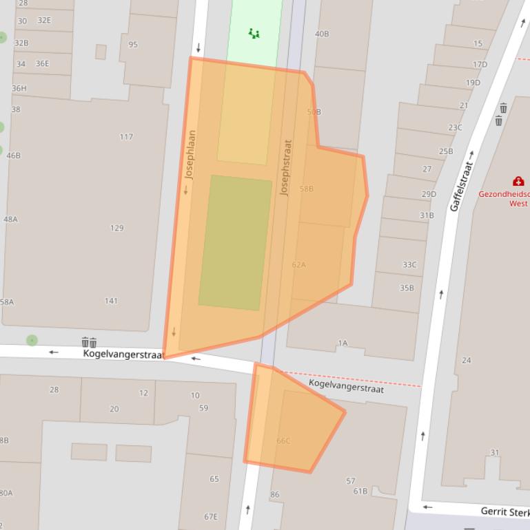 Kaart van postcodegebied 3014TS.