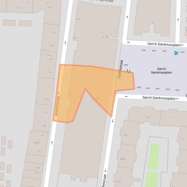 Kaart van postcodegebied 3014TV.