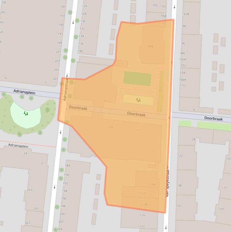 Kaart van postcodegebied 3014VG.