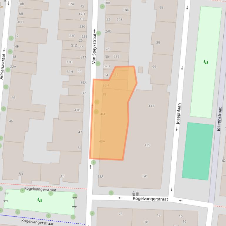 Kaart van postcodegebied 3014VM.