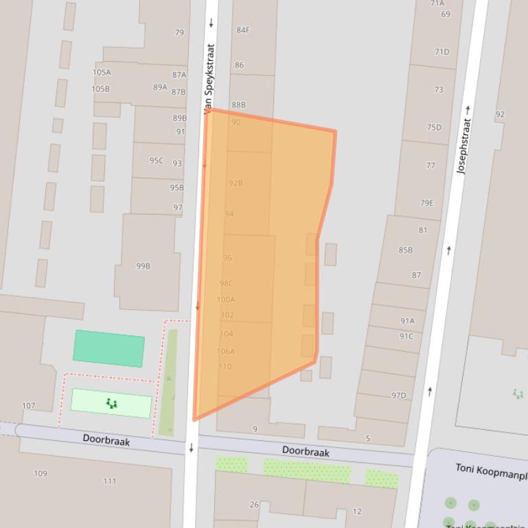 Kaart van postcodegebied 3014VP.