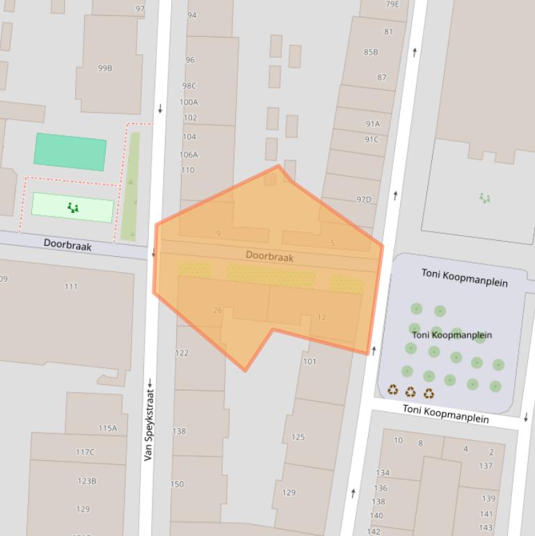 Kaart van postcodegebied 3014VV.
