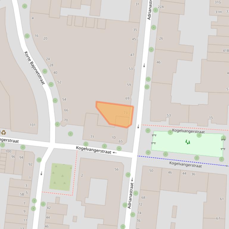 Kaart van postcodegebied 3014XG.