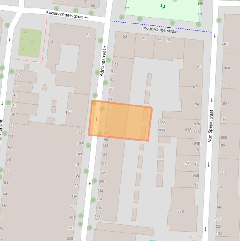 Kaart van postcodegebied 3014XR.