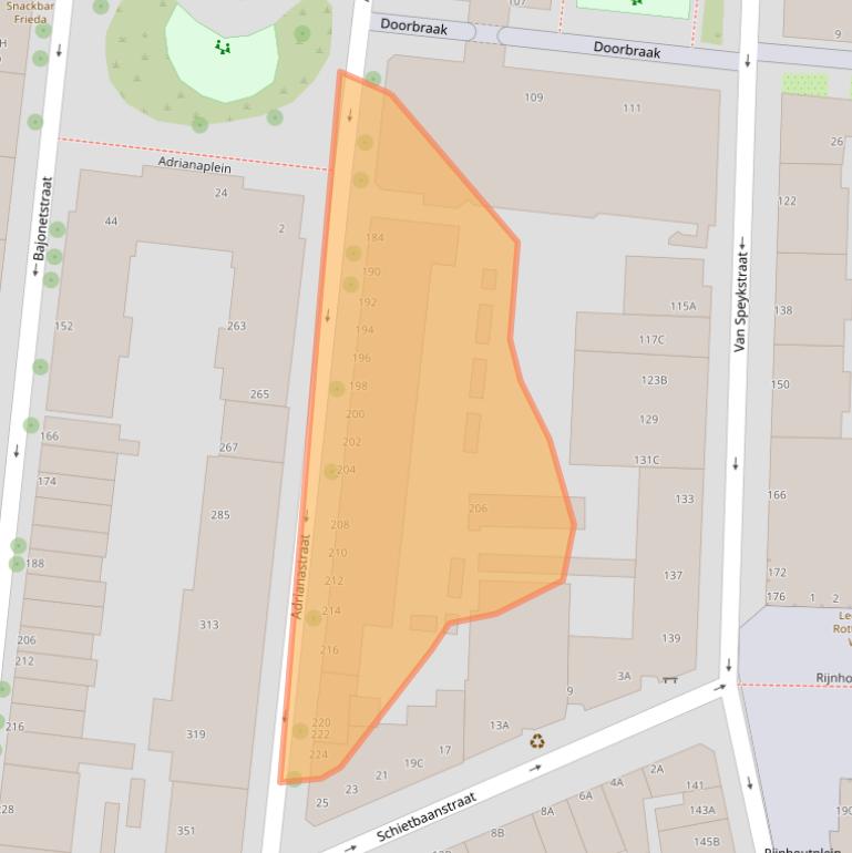 Kaart van postcodegebied 3014XV.