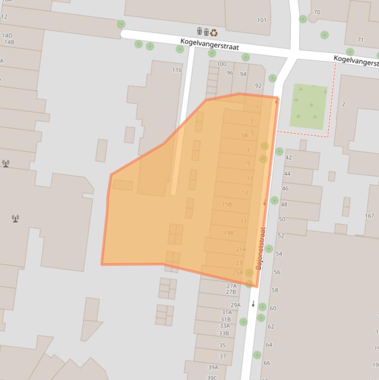 Kaart van postcodegebied 3014ZA.