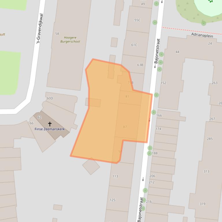 Kaart van postcodegebied 3014ZD.