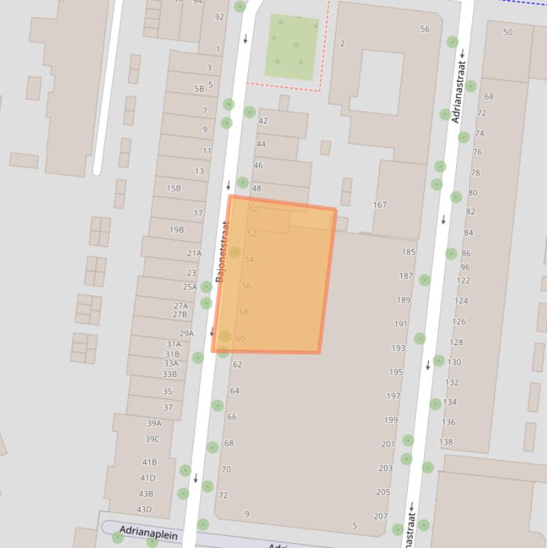 Kaart van postcodegebied 3014ZK.