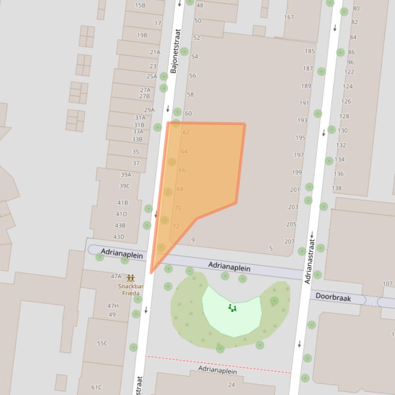 Kaart van postcodegebied 3014ZL.