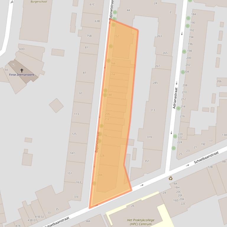 Kaart van postcodegebied 3014ZM.