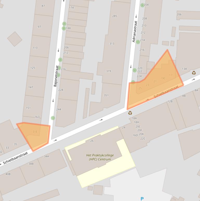 Kaart van postcodegebied 3014ZV.