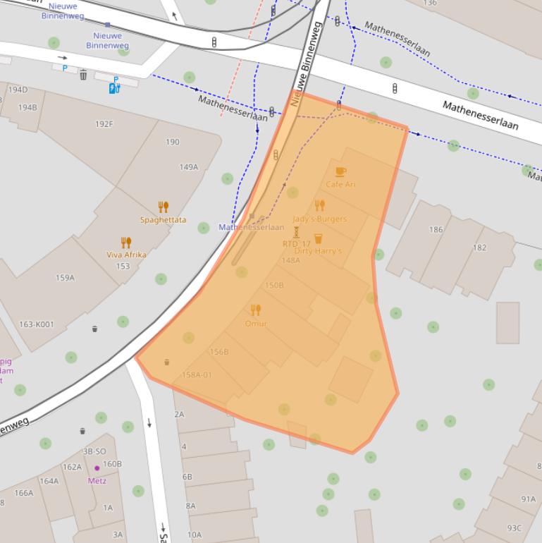 Kaart van postcodegebied 3015BG.