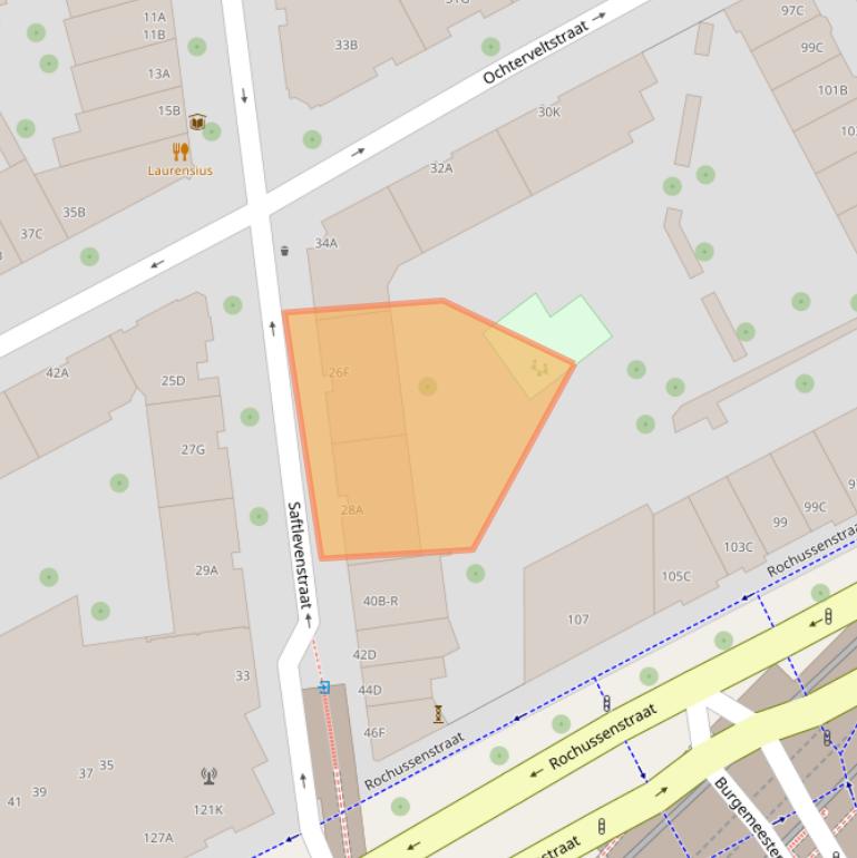 Kaart van postcodegebied 3015BP.