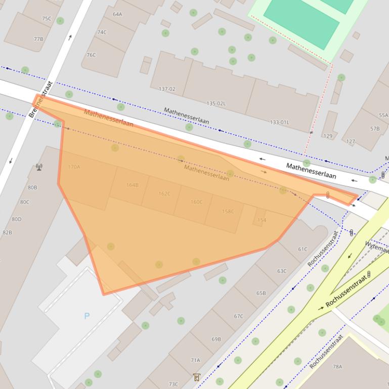 Kaart van postcodegebied 3015CL.