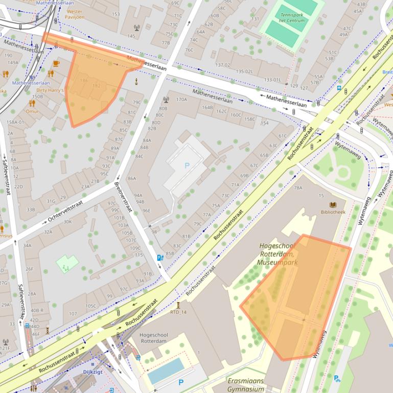 Kaart van postcodegebied 3015CM.