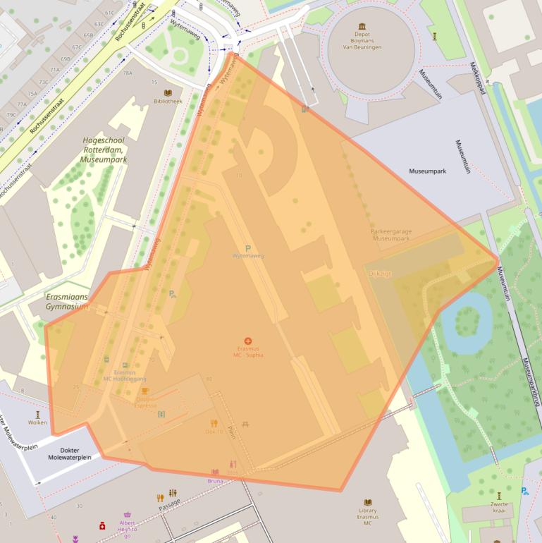 Kaart van postcodegebied 3015CN.