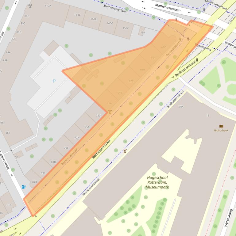 Kaart van postcodegebied 3015ED.