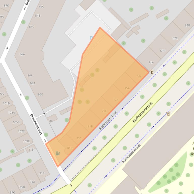 Kaart van postcodegebied 3015EE.