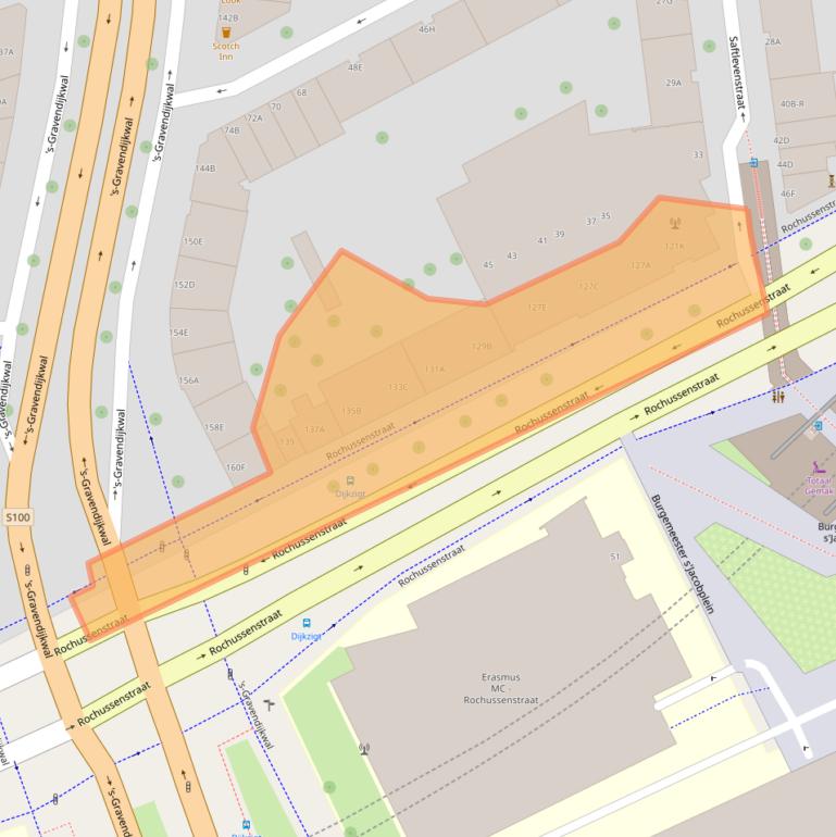 Kaart van postcodegebied 3015EJ.