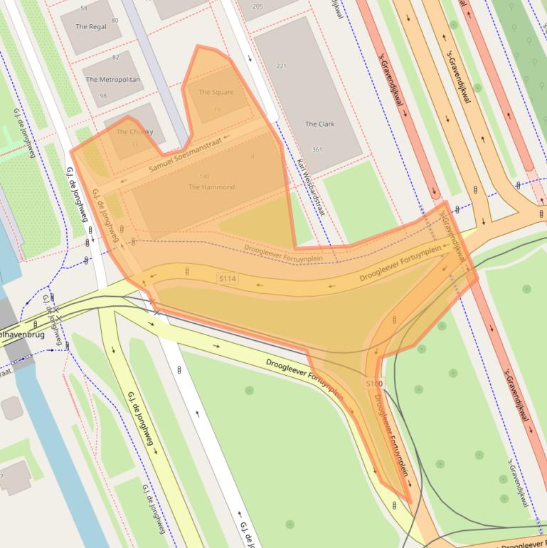 Kaart van postcodegebied 3015GL.