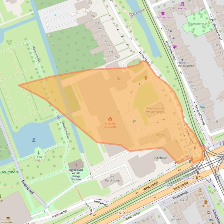 Kaart van postcodegebied 3015LJ.