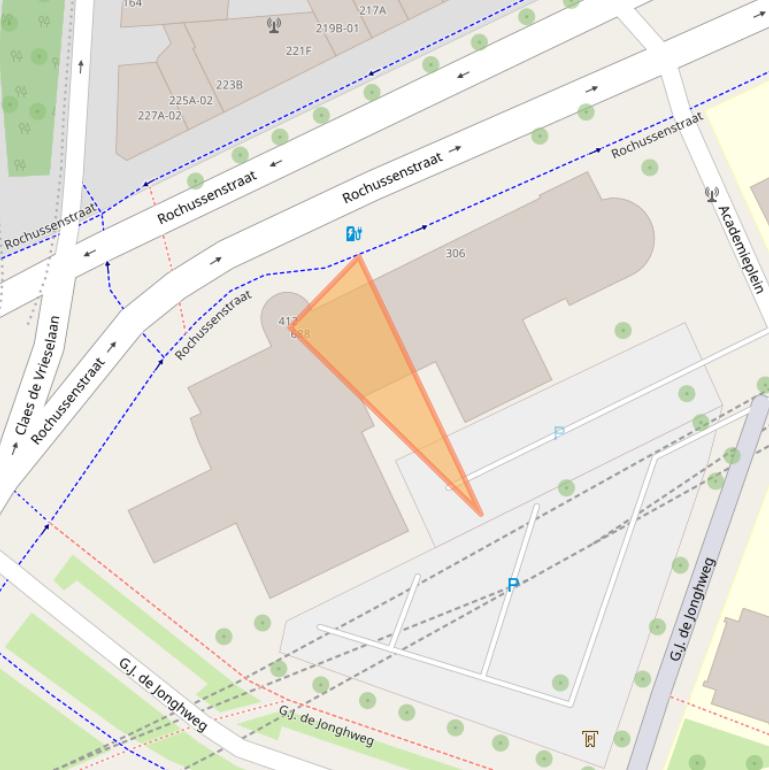 Kaart van postcodegebied 3015ZC.