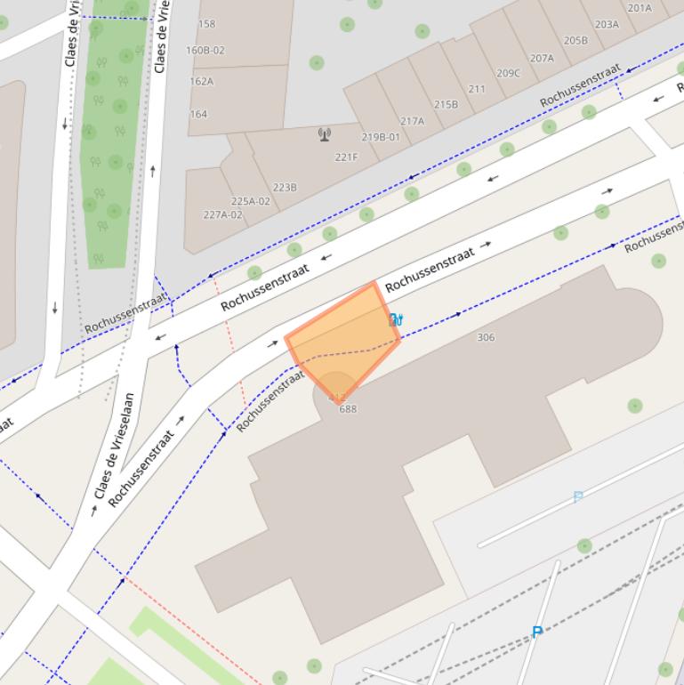 Kaart van postcodegebied 3015ZD.