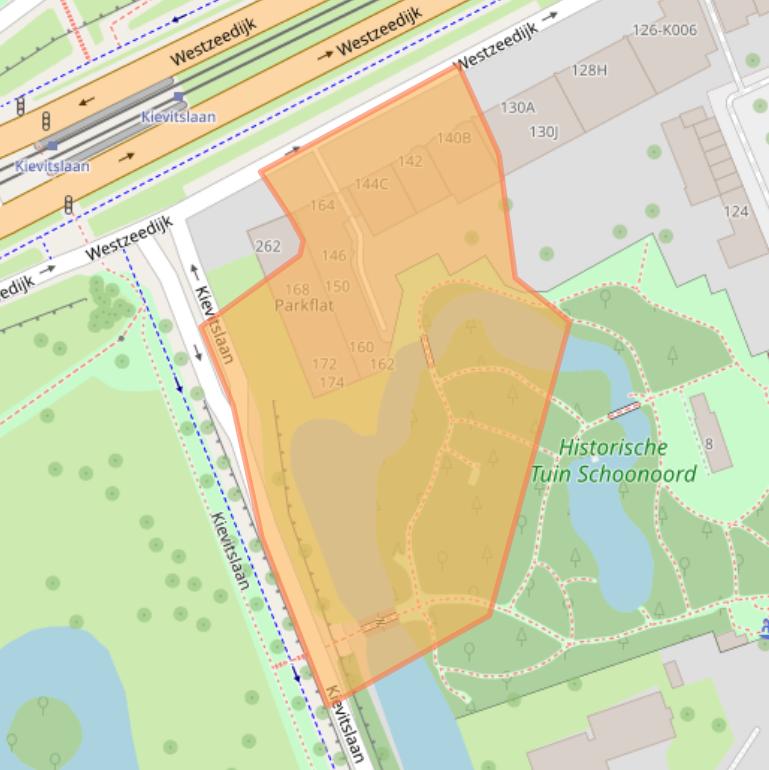 Kaart van postcodegebied 3016AK.