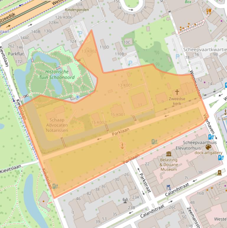 Kaart van postcodegebied 3016BA.