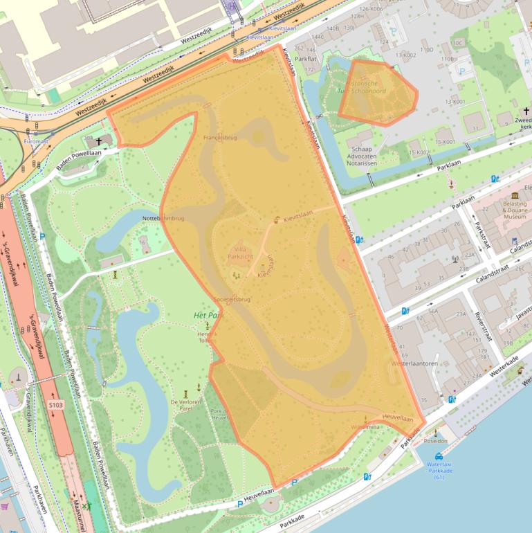 Kaart van postcodegebied 3016CG.